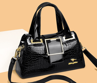 Sac fourre-tout de luxe pour femme, sac à main vintage en cuir PU gaufré croco, grande capacité, sac à bandoulière avec sangle pour le travail et les voyages