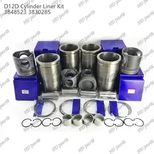 D12d Cilinder Voering Zuigerset 20480098 20451076 20820363 Voor Volvo Machines Dieselmotoren Reparatie Set