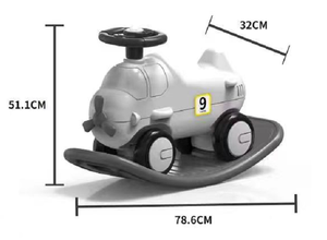 Shantou Kouyikou oyuncak uçak sallanan at bebek çocuk arabaya binmek denge bisiklet binmek oyuncak arabalar çocuk Scooter - Product Image 3