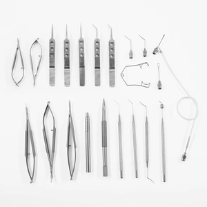 Kit de chirurgie de la cataracte à incision en titane de 21 pièces, ensemble d'instruments chirurgicaux ophtalmiques manuels en acier inoxydable - Product Image 2
