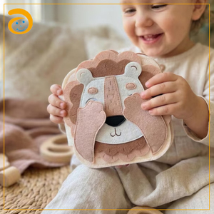 <span class=keywords><strong>Libro</strong></span> de tela suave de fieltro para bebés, León, <span class=keywords><strong>Libro</strong></span> de actividades, Juguete de viaje para bebés, <span class=keywords><strong>Libro</strong></span> de actividades educativas tempranas - Product Image 6