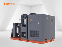 Compresor de Aire de Tornillo Montado sobre Plataforma de 22 kW y 16 Bares, Industrial, de Alta Presión, Eléctrico, 380 V, con Certificación CE, Motor Refrigerado por Aire