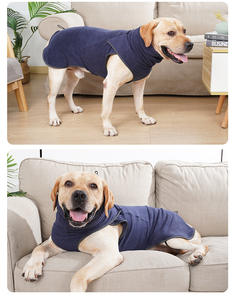 Chaqueta térmica gruesa de lujo, chaleco de traje de perro mascota ajustable de cuello alto de doble capa engrosada - Product Image 3