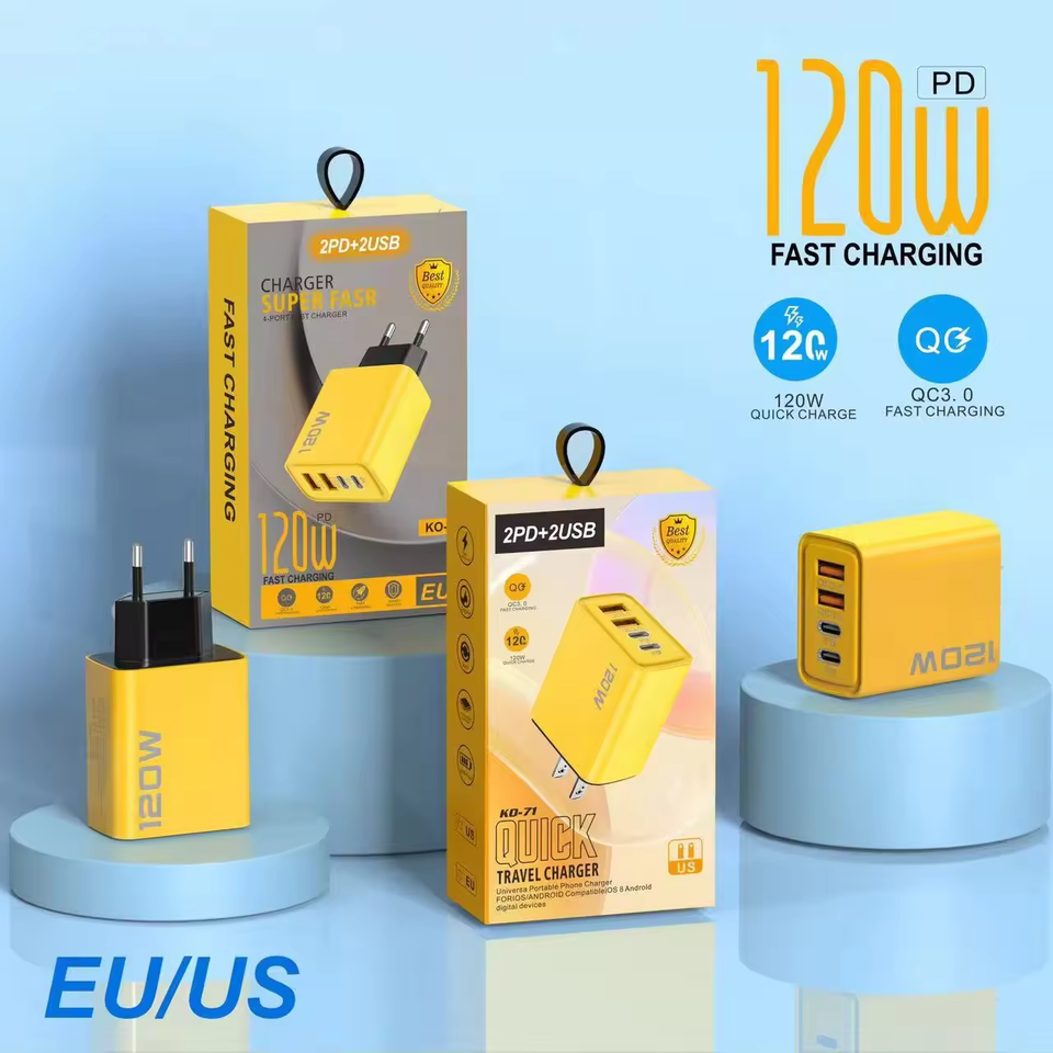 120W Dual USB Type C GaN Power Adapter Charger - Image 5
