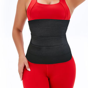 Sabuk peramping pinggang panjang wanita, sabuk pengontrol perut pinggang, sabuk pelangsing pembentuk tubuh tidak terlihat, pembungkus tidak terlihat ukuran besar hitam, standar - Product Image 2
