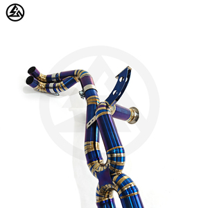 Escape de titanio CSZ de tubo recto Catback para Lamborghini LP610 5.2L sin silenciador de válvula, sin grietas ni deformaciones por calor - Product Image 4
