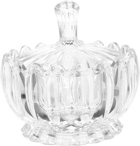 Tarro de Cristal para Dulces con Tapa de Cristal Transparente, de Lujo para Bodas, Apto para Microondas, Multifuncional, Estilo Americano, Recipiente para Alimentos - Product Image 1