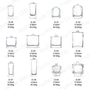 LONGDEBAI Wholesale clear 50ml <b>Perfume</b> <b>Bottle</b> Round Flat square Irregularity Unique Transparent Empty Glass <b>Perfume</b> <b>Bottle</b> 50mL - Product Image 2