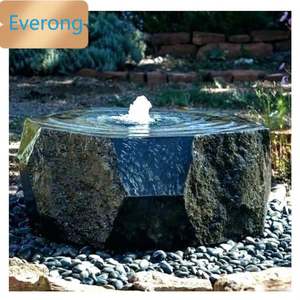 Statues d'aménagement paysager Décoration de jardin Fontaine Stone, boules de pierre décoratives, boule de pierre naturelle sans trou 8mm - Product Image 3