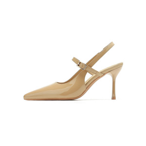 Décolleté Rosse <span class=keywords><strong>con</strong></span> <span class=keywords><strong>Tacco</strong></span> Alto da Donna a Punta Sexy alla Francese Scavate sul Retro Sandali Borgogna a Punta Chiusa da Damigella <span class=keywords><strong>con</strong></span> <span class=keywords><strong>Tacco</strong></span> a Spillo - Product Image 4