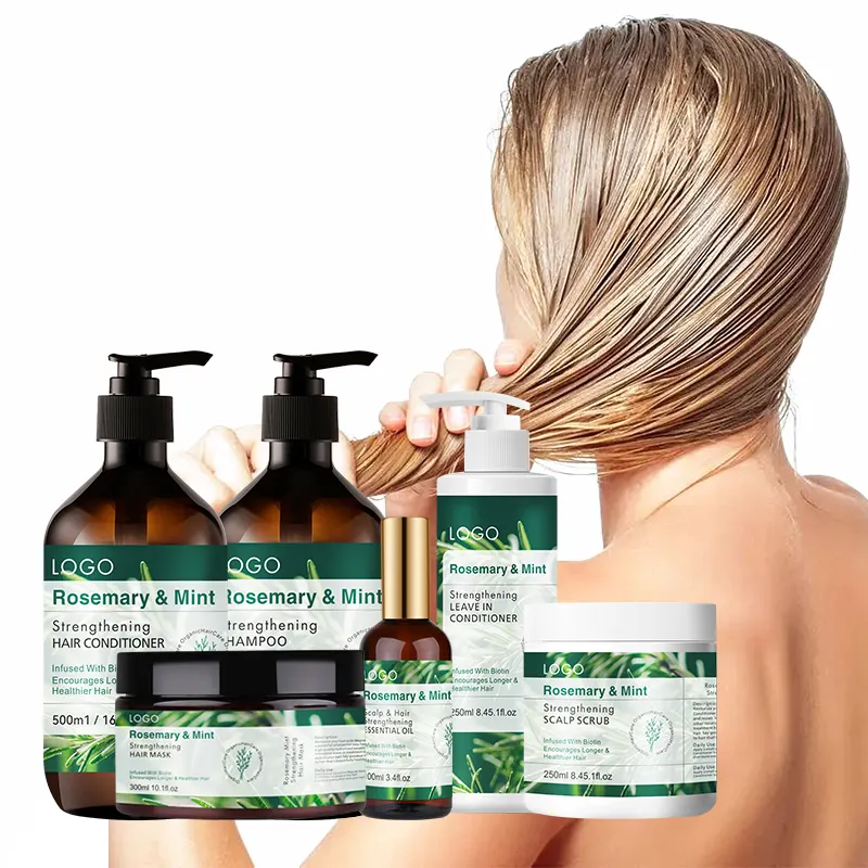 Private Label Rosemary Mint Scalp Hair Strengthening Hair Masque Deep Moisture Hair Mask