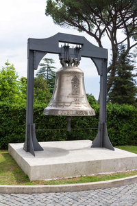 Grande Antique Bell Metal Estátua arte Igreja Bell Bronze Escultura gigante Religião relógio estátua torre do sino decoração personalizada - Product Image 6