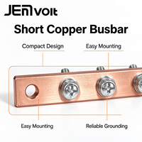 Barre de terre compacte en cuivre haute tension pour protection contre la foudre JEMvolt Mini, borne de mise à la terre pour armoire électrique