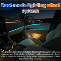 Kit d'éclairage d'ambiance intérieur de voiture 12V 64 couleurs pour LYNK&CO 01 02 03 EMP 2018-2022 21 25, ensemble de 4 feux RGB Phantom pour portières