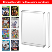 Boîte de rangement et de présentation transparente en acrylique écologique moderne pour cartes de jeu PlayStation 2 PS2 Xbox Wii DVD