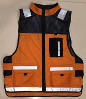 Combinaison de travail réfléchissante en polyester de 4e génération, maille nid d'abeille respirante, multi-poches