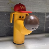 Robinet de lavabo pour enfants en acier inoxydable, motif chien de dessin animé, pour lavabo de salle de bain, usage domestique et hôtelier