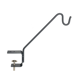 Balcony Railing <b>Hook</b> Metal Black Outdoor <b>Garden</b> Flower Pot Birdcage Hanging Rack Customized Shape C-1523 - Product Image 1
