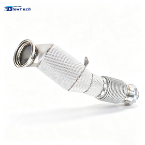 Downpipe haute performance en acier inoxydable 304 pour BMW 320i 330i F30 G20 B48 2.0T – Échappement performance avec bouclier thermique intégré - Product Image 5