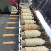 Nouvelle Arrivée Machine à fabriquer des Kurtos Kalacs, des cornets de crème glacée et des gâteaux cheminée, avec fonction de cuisson au four