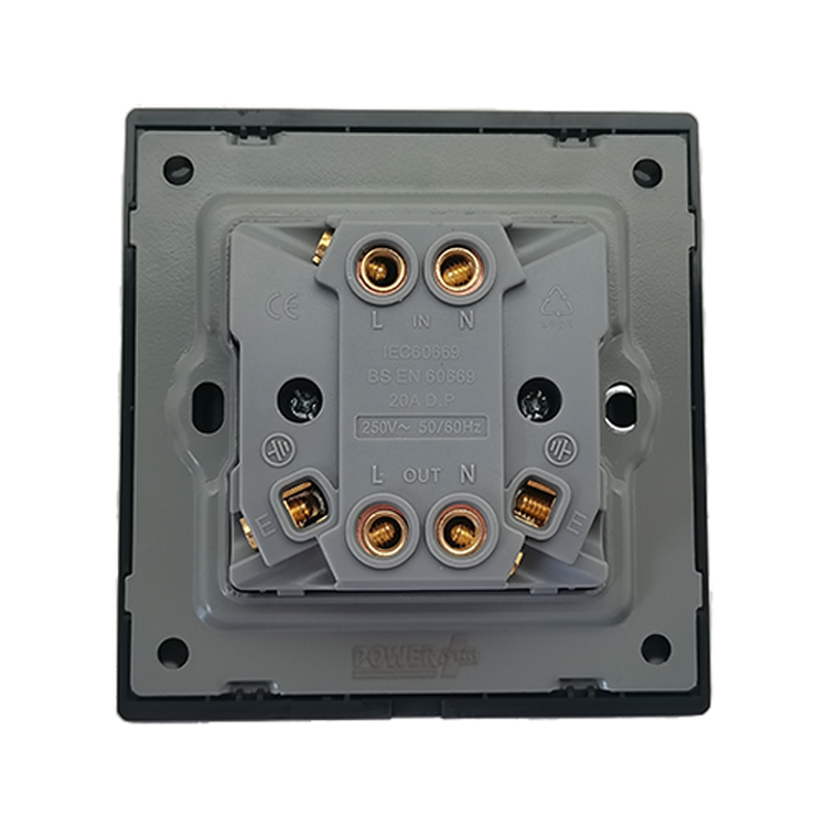 VNX UK Standard Silver Color 20A Water Heater 86mm*86mm Wall Switch