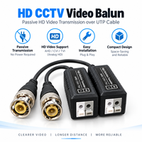 Balun vidéo HD passif BNC vers UTP pour câble torsadé, transmetteur-récepteur pour caméra AHD CVI TVI CCTV DVR Cat5e Cat6
