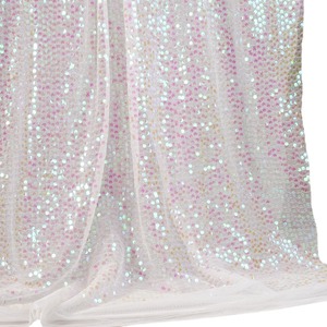 Экологичная сетчатая ткань 6 мм с металлическими блестками и вышивкой для свадебных платьев, женская одежда, Декор - Product Image 5