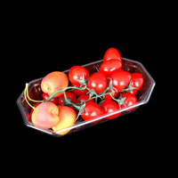 Barquette en plastique PET jetable personnalisée pour aliments frais, fruits, légumes et viandes congelés, de qualité alimentaire, pour supermarchés