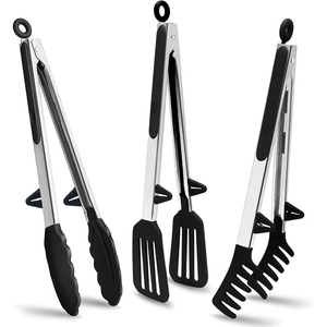 Kitchen <b>Tongs</b> Silicone Food <b>Tongs</b> Non Stick Cooking <b>Serving</b> <b>Tongs</b> For BBQ Salad Steak Pasta Spaghetti Noodles - Product Image 6