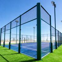 Cancha de Pádel Deportiva de Alta Durabilidad con Postes de Acero Galvanizado, Tamaño Personalizado, Precio de Fábrica, Hecha en Hebei