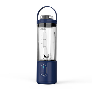 Portable Single Serve Blender 6 Blades <b>Push</b> Button Controls Battery Powered Plastic Container Household RV Use Low Noise - Product Image 5
