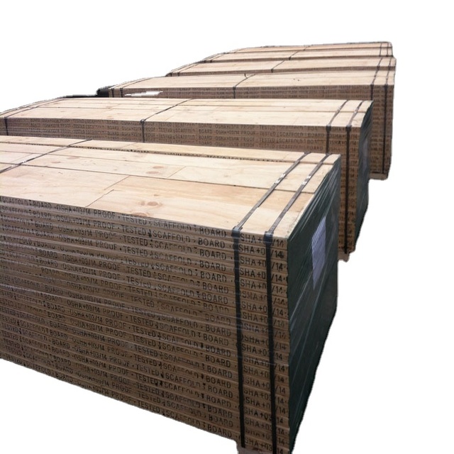 Tianjin Manufacture OSHA Certificate Wooden Plank LVL Scaffold Plank Board