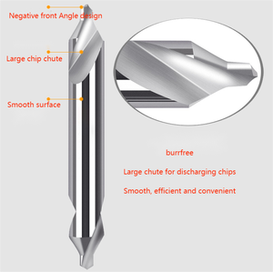 2026-Center <b>Drill</b> <b>Bit</b> Set 60 Degrees 5mm Straight Power Tool Steel Metal Drilling Lathe Metalworking - Product Image 5