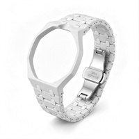 Farbenfroher ABS-Mode-Uhrenarmband + Biokeramik-Gehäuse mit Edelstahlschnalle für AP Royal Pop S-Uhr Armband für Herren und Damen