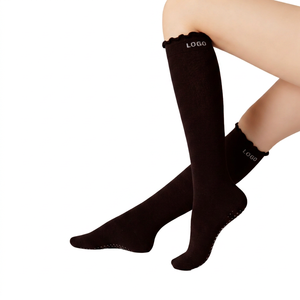 Custom <b>Wool</b> Blend Knee High <b>Socks</b> OEM Embroidery Logo Winter Warm Breathable <b>Long</b> <b>Socks</b> Soft Comfortable Low MOQ Manufacturer - Product Image 3