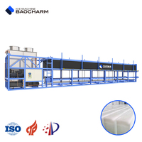 Grande capacité de production industrielle quotidienne Machine à glaçons à refroidissement direct par eau Machine à glaçons en bloc