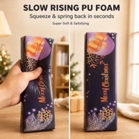 Jouet Squishy Bâton de Beurre Kawaii de Noël à Remontée Lente pour Calendriers de l'Avent, Remplissages de Sacs à Friandises et Prix en Gros