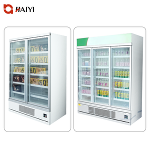 Réfrigérateur commercial vertical avec vitrine, congélateur 3 portes, réfrigérateur-congélateur vertical pour supermarché, <span class=keywords><strong>porte</strong></span> en verre pour crème glacée - Product Image 3