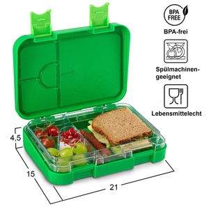 Boîte à lunch isotherme personnalisée avec logo, sans BPA, grande capacité, anti-fuite, pour enfants à l'école - Product Image 4