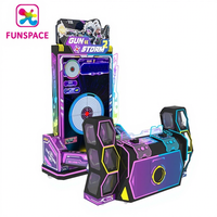 Machine de jeu d'arcade simulateur Funspace à monnayeur pour 2 joueurs, tir rapide au laser