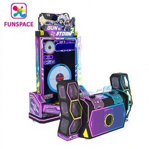 Máquina <span class=keywords><strong>de</strong></span> <span class=keywords><strong>Juegos</strong></span> Simulador Funspace, Operada con Monedas, para 2 Jugadores, <span class=keywords><strong>de</strong></span> Disparos Rápidos, Máquina <span class=keywords><strong>de</strong></span> Juego Arcade <span class=keywords><strong>de</strong></span> Disparos con Pistola Láser - Product Image 1