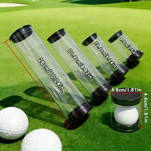 Custom Size Portable Clear PVC <b>Plastic</b> <b>Tube</b>, Transparent Storage Container for Golf Ball Packaging and Holding - Product Image 6