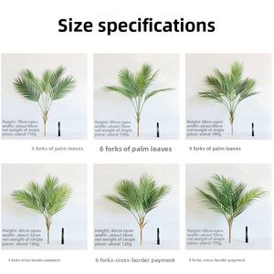 <span class=keywords><strong>Feuilles</strong></span> de palmier artificielles de Madagascar Rancheng, en plastique, faites à la main, de haute qualité, réalistes, durables, pour la remise de diplômes, Pâques, la maison, les mariages - Product Image 4