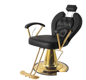 Sillón de Salón de Belleza Reclinable, Ajustable en Altura, de Cuero Sintético Resistente, para Barbería y Salón de Belleza - Product Image 6