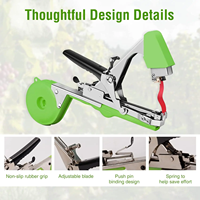 Outils de jardinage pour attacher les branches, machine à lier les tomates, outil de ligature des semis, outil de ligature des vignes, tapener pour légumes, bandes adhésives pour jardin domestique
