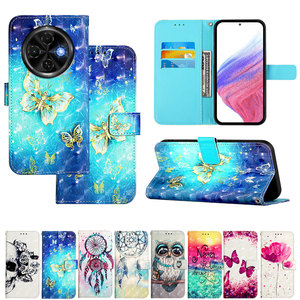 เคสหนังฝาพับลายสวยงามสำหรับ30C tecno Spark 4G/Spark Go 1 /spark Go 2025 /pop 9 3D เคสหนังกระเป๋าสตางค์ลายการ์ตูน - Product Image 1