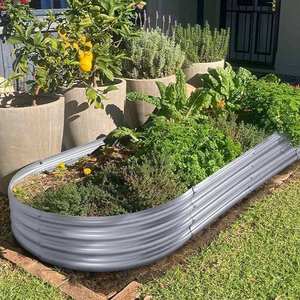 Jardinera Elevada Galvanizada de 4*2*1FT <span class=keywords><strong>para</strong></span> el Hogar - <span class=keywords><strong>La</strong></span> <span class=keywords><strong>Mejor</strong></span> Caja de Cultivo de Última Moda <span class=keywords><strong>para</strong></span> Vegetales y Hierbas en el Jardín Doméstico - Product Image 4