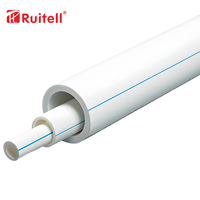 Material de plomería PPR de plástico liso más vendido de China Tubería de agua PPR de polipropileno 40/50/63 Tamaño Todos los tipos de tuberías Ppr