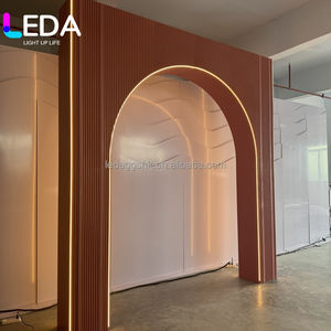 Soporte de arco LEDA UV para impresión en acrílico de 10 y 8 pies, decoraciones de fondo para eventos de boda, soporte de pared cuadrado dorado para fiestas - Product Image 2