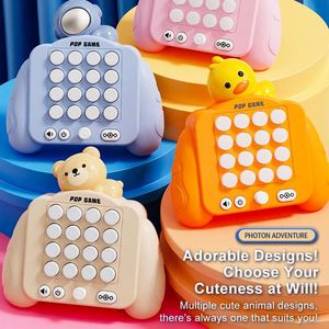 New Quick Push Game Light Warfare Handheld Speed Push Game <b>Console</b> Puzzle Level Whack-a-mole Decompression Press Toy for Kids - Product Image 6